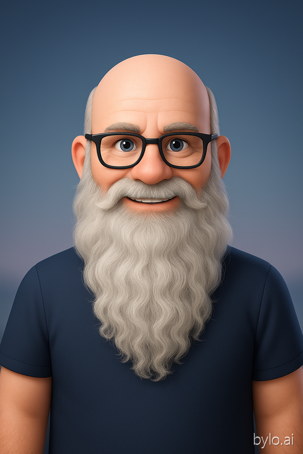 Illustrated portrait of Robert.B Lowe
